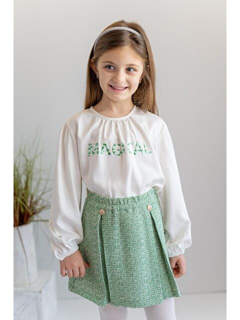 ZEYLAND Kız Çocuk Nakış Detaylı Bluz - S000315390-19965