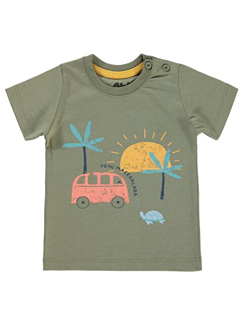 Civil Baby Erkek Bebek Tişört 6-18 Ay Haki - S000218390-18547