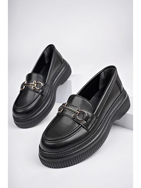 Muggo PEGULA Kadın Loafer Kalın Taban  Casual Rahat Ayakkabı - S000275032-19351