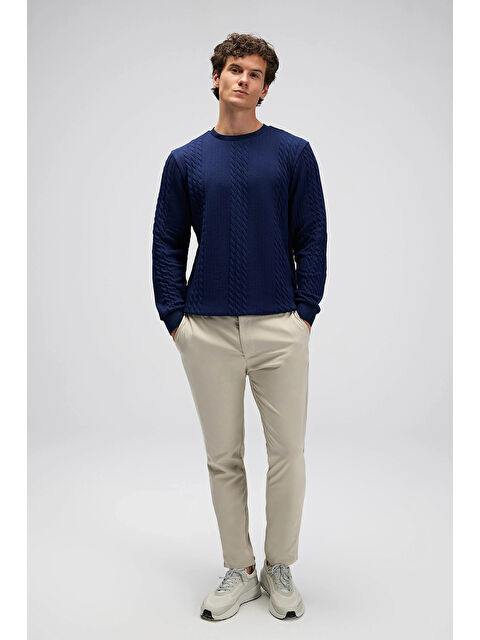 Ellesse Pamuklu Regular Fit Bisiklet Yaka Sweat EM623-NV - S000531006-21164