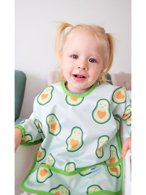 Babyjem Baskılı Blw Kollu Önlük Avakado Desen - S000133458-18194