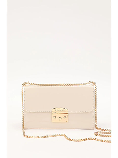 LEVİDOR Krem Rugan Kadın Omuz Çantası 930182 - S000404468-3162