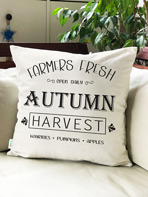 Evmila Sonbahar Desenli Kırlent Kılıfı - S000443226-23173