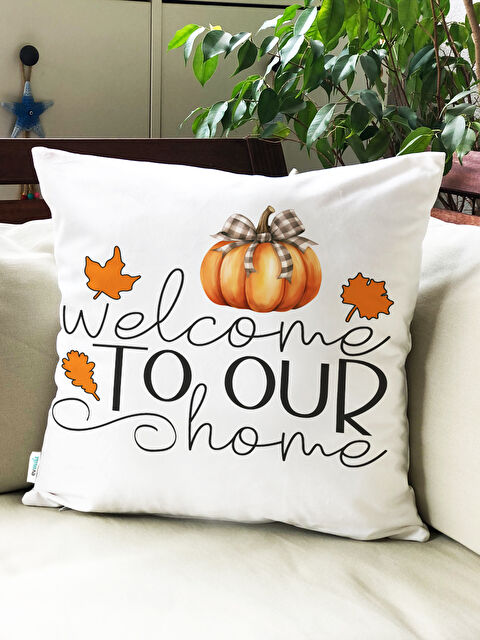 Evmila Sonbahar Desenli Kırlent Kılıfı - S000443231-23173