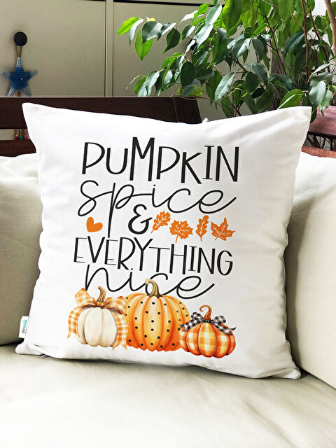 Evmila Sonbahar Desenli Kırlent Kılıfı - S000443232-23173