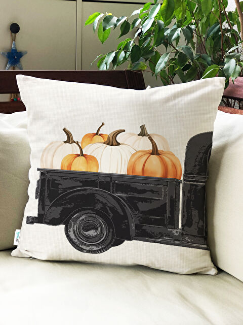 Evmila Sonbahar Desenli Kırlent Kılıfı - S000443237-23173