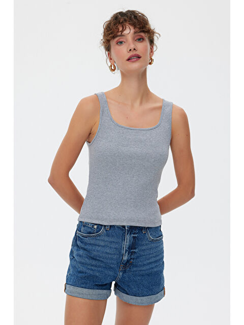 Muni Muni Kare Yaka Pamuklu Kaşkorse Atlet