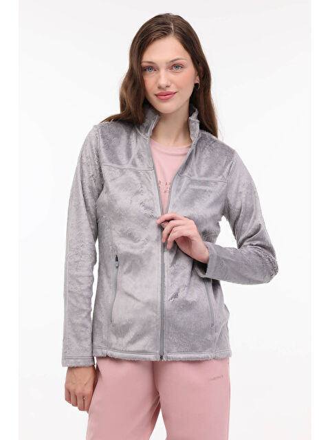 Lumberjack W-SD900 MAY FULL ZIP POLA Gri Kadın Polar - S000296571-20600