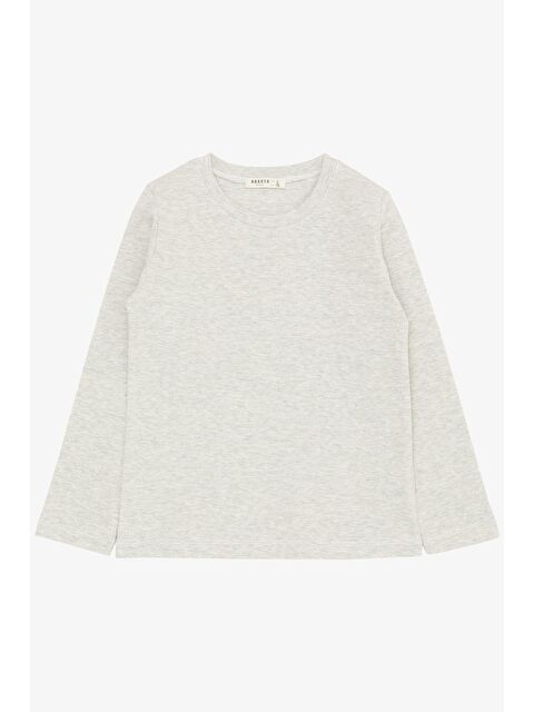 Breeze Erkek Çocuk Sweatshirt Bej Melanj (4-8 Yaş) - S000214111-19927