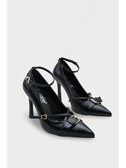 Capone Outfitters Kelcy Sivri Burunlu Tokalı Orta Topuklu Günlük Kadın Ayakkabı - S000514321-19351