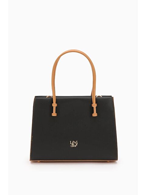 LEVİDOR Siyah Camel  Kadın El ve Omuz Çantası 930156 - S000404472-37427