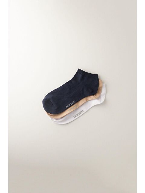 Katia And Bony Erkek 3'lü Paket Step Çorap Lacivert Karışık - S000374676-21164