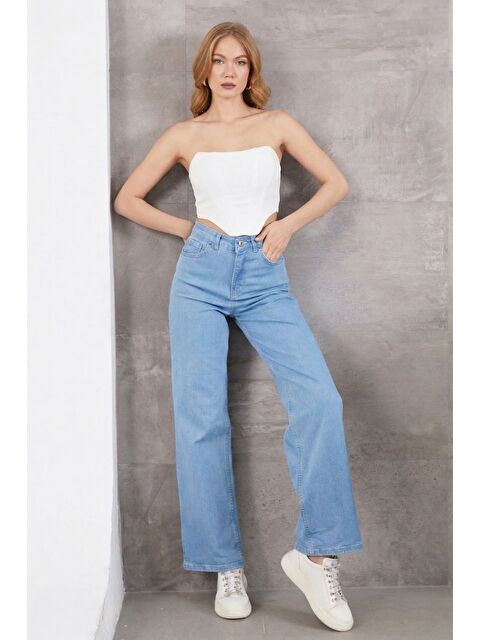 Fullamoda Yüksek Bel Palazzo Jean