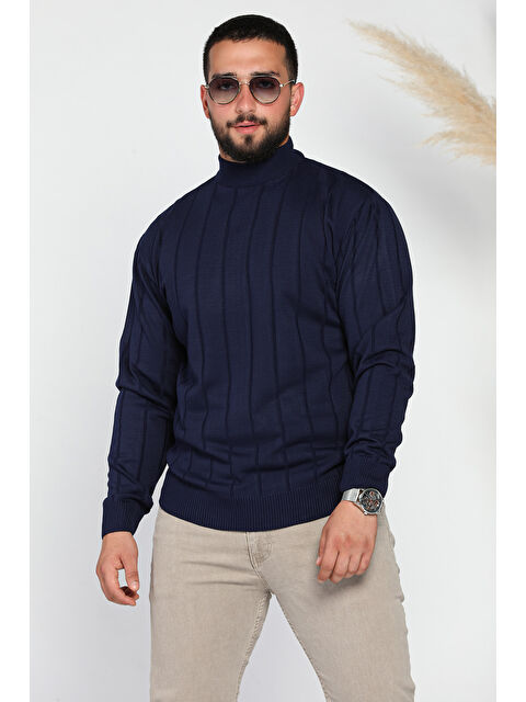 Mishar İtalia Erkek Yarım Balıkçı Triko Kazak - S000300625-21164