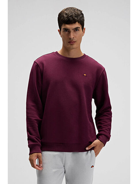 Ellesse Pamuklu Regular Fit Bisiklet Yaka Logolu Sweat EM579-BRD - S000531015-19951