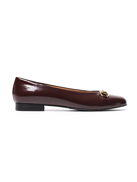 Chiara Bellini Kadın Babet 69 32 V1 Patent Leather Weinkled - S000509408-19951