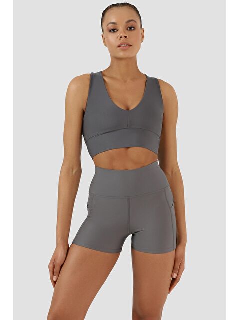 Superstacy Gina Cepli Füme Kısa Tayt - S000227362-33408