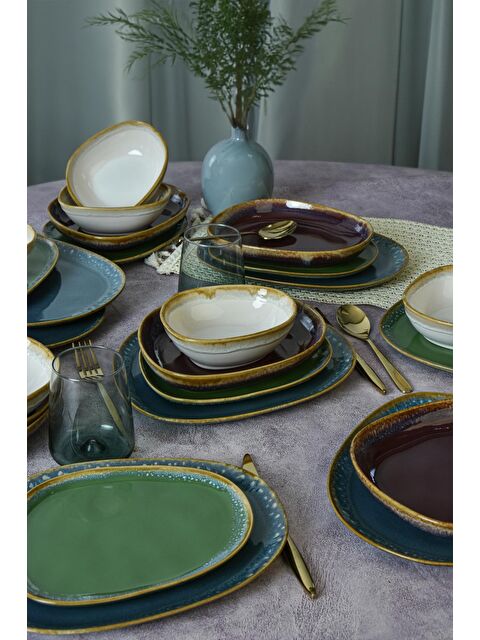 Keramika Shizen Mix Tetra Yemek Takımı 24 Parça 6 Kişilik - S000157104-23173