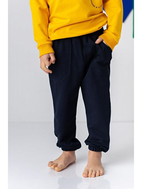 ZEYLAND Unisex Çocuk Lastikli Düz Jogger Eşofman Altı - S000316521-21164
