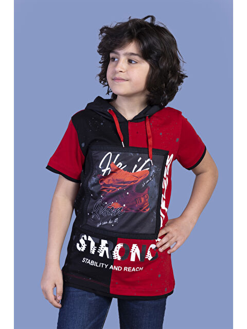 Toontoykids Erkek Çocuk Garni Detaylı Baskılı Tişört - S000360556-20045