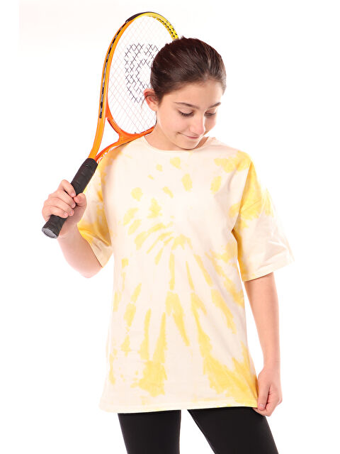 Toontoykids Kız Çocuk Batik Desenli Tişört - S000360557-20067