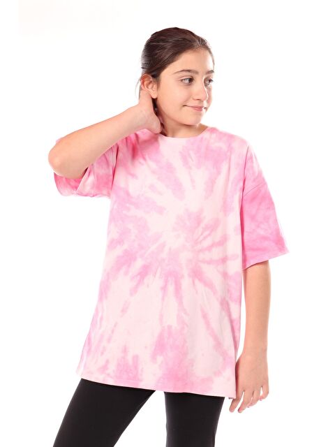 Toontoykids Kız Çocuk Batik Desenli Tişört - S000360557-18686