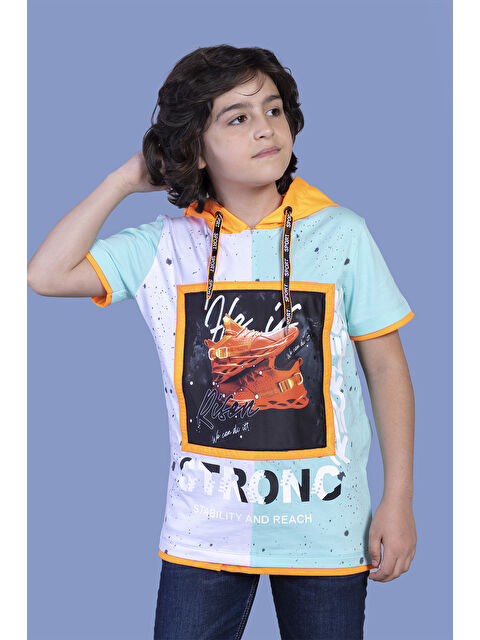 Toontoykids Erkek Çocuk Garni Detaylı Baskılı Tişört - S000360556-20055