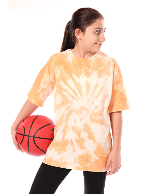 Toontoykids Kız Çocuk Batik Desenli Tişört - S000360557-20010