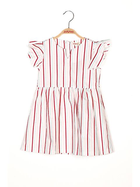 ZEYLAND Kız Çocuk Desenli Dokuma Elbise - S000315402-17234