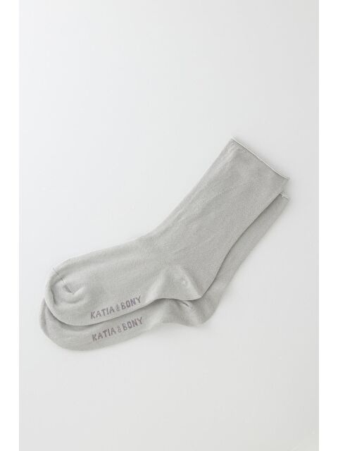 Katia And Bony Kadın Gri Renkli Lastiksiz Modal Kumaş İnce Soket Çorap - S000207238-20600