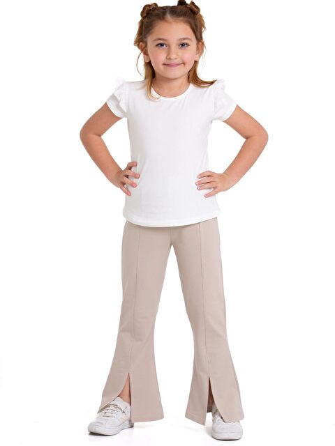 Myhanne Yırtmaçlı İspanyol Paça Pantolon 54884 - S000202698-19928