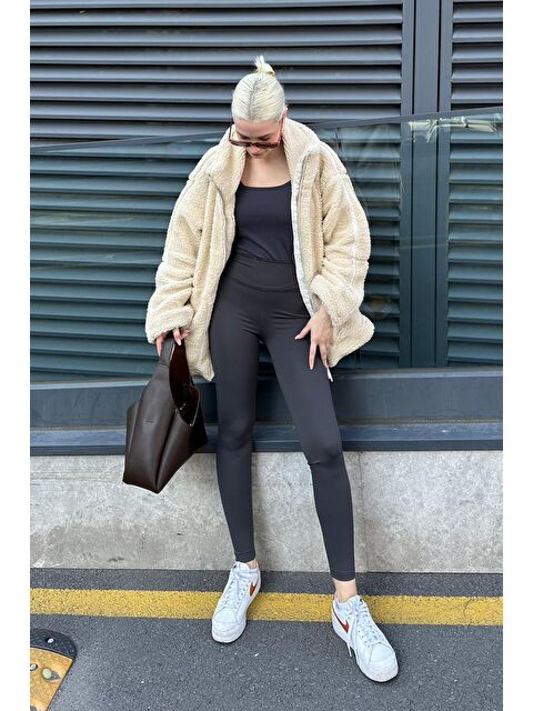 Madmext Siyah Yüksek Bel Kadın Tayt Mg2230 - S000299524-19351