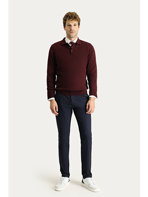 Kiğılı Slim Fit Dar Kesim Elastanlı Kanvas / Chino Pantolon - S000408801-21164