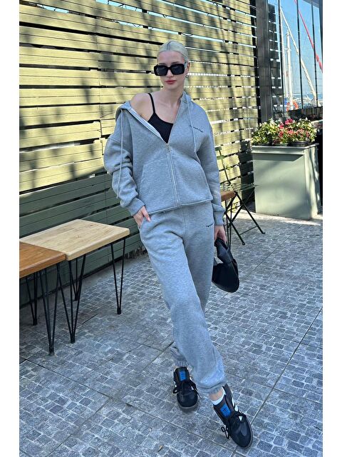 Madmext Grimelanj Kapüşonlu Fermuarlı Eşofman Takımı Mg2227 - S000299532-74