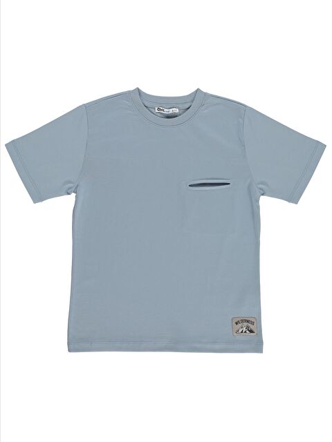 Civil Boys Everest Baskılı 10-13 Yaş Tişört - Mavi