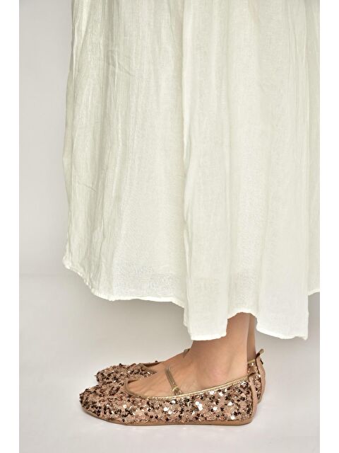 Fox Shoes Bronz Kadın Babet Y250322040 - S000518390-20077