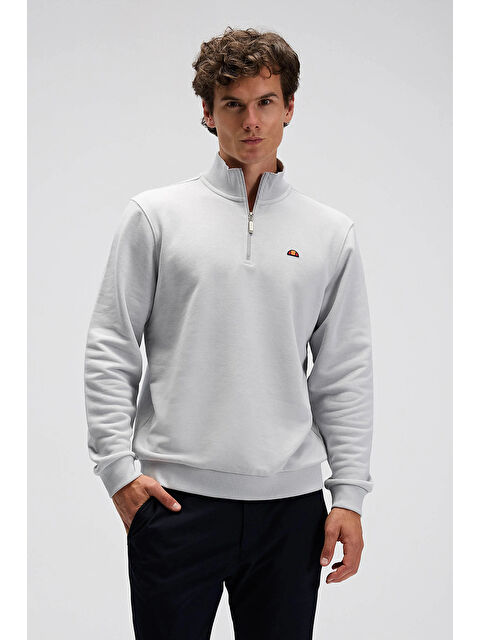 Ellesse Pamuklu Regular Fit Yarım Fermuarlı Dik Yaka Sweat EM580-GI - S000531025-20600