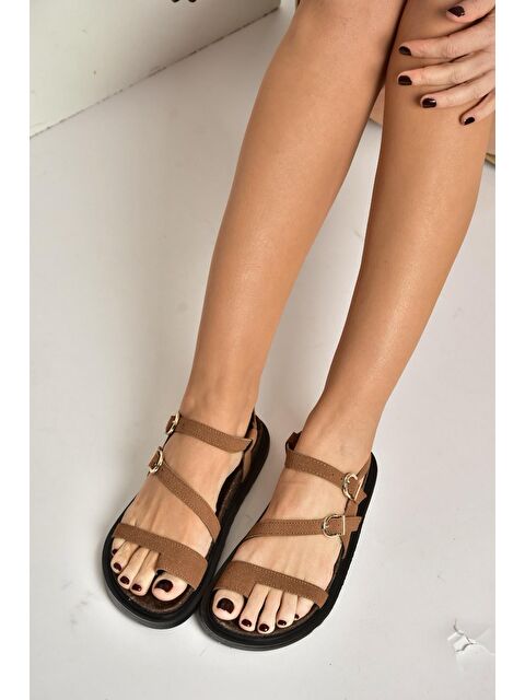 Fox Shoes Taba Kadın Sandalet Y250504002 - S000518163-14955