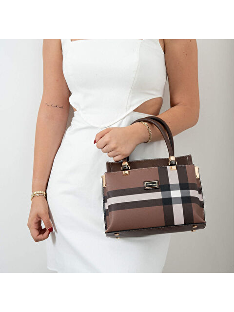 Silver Polo Kadın Kol Çantası 826-47763 SILVER POLO MK85 Koyu Kahve-Mat Kahve - S000507563-19413