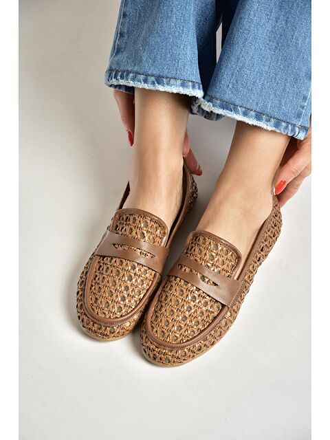 Fox Shoes Taba Kadın Babet Y267283309 - S000518396-14955
