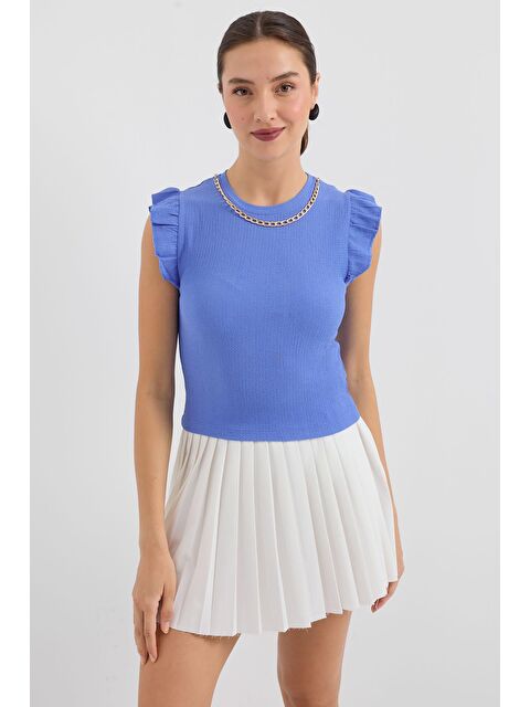 Bigdart 0430 Örme Bluz - B.Mavi - S000102363-37213