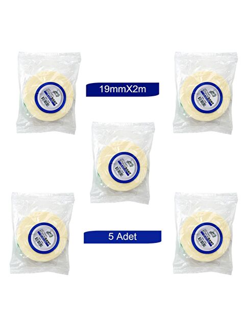 Gen-Of Çift Taraflı Köpük Bant 19mmx2m GEN-8006 5 Adet - S000172013-20063