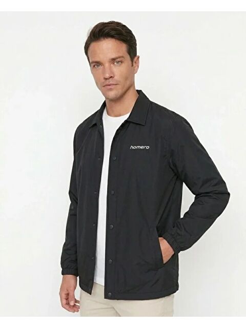 Jane's Erkek Yağmur İtici İç Astarlı Çıtçıtlı Cepli Mevsimlik Ceket