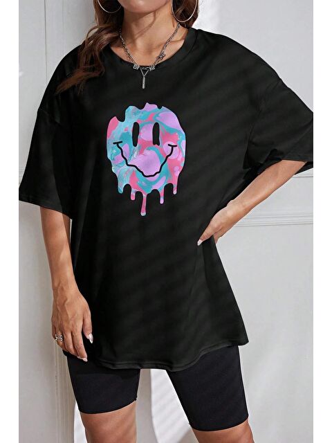 uyguntarz Smile Baskılı Tasarım Tshirt - S000241513-19351