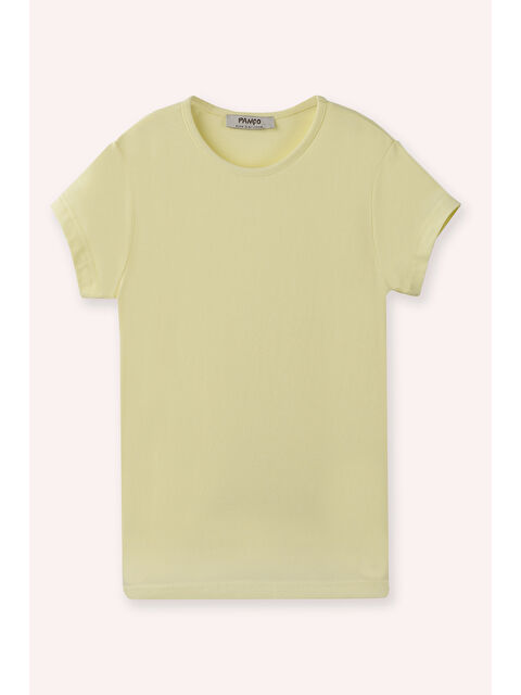 Panço Kız Çocuk T-Shirt Sarı