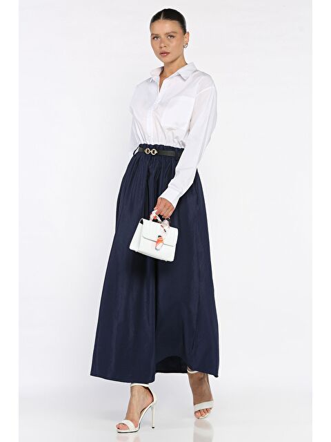 Gülseli Kadın Garnili Cep Detaylı Kemerli Elbise - S000412588-21164