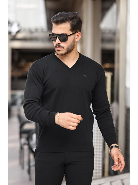 Comstar Erkek V Yaka Pamuklu Triko Kazak - S000312589-19351