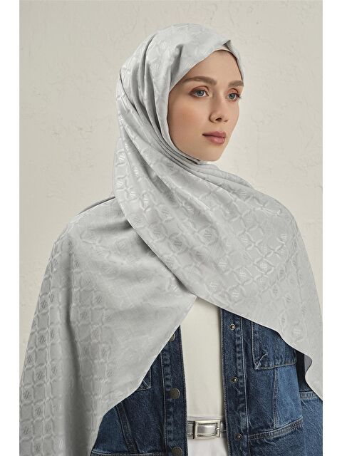 ARMİNE Pamuk Floş Monogram Zincir Şal 1 23 - S000424153-18105