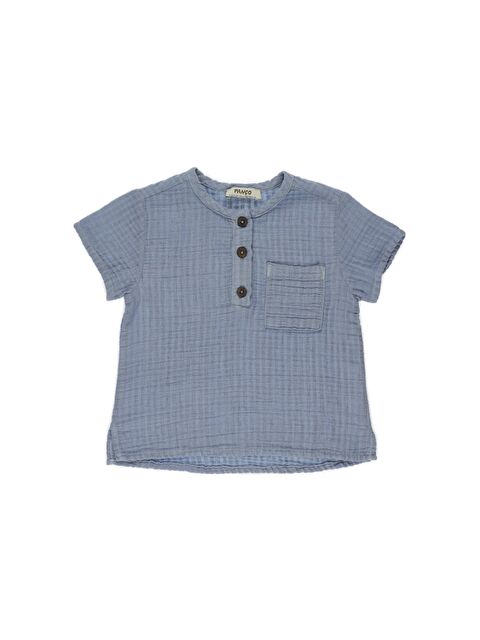 Panço Erkek Çocuk Cep Detaylı Tişört - S000270215-17234