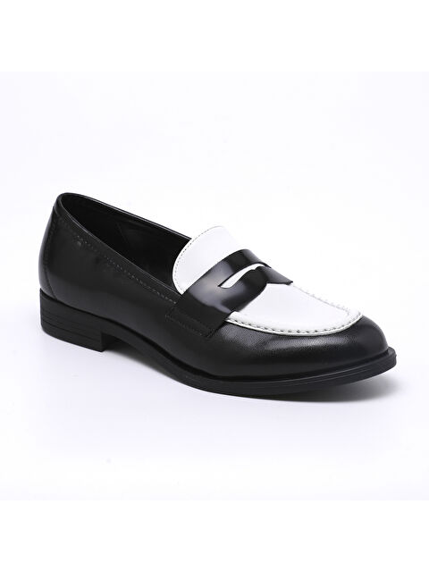 Comart Kadın Loafer Ayakkabı 6A5333 MP 5333 MP Vitello RY Nero/White